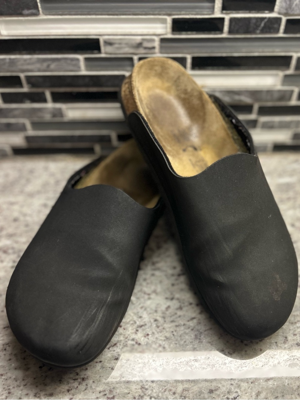 Birkenstock Birki’s Classic Slip-On Clog in Black womens size 8, mens 6